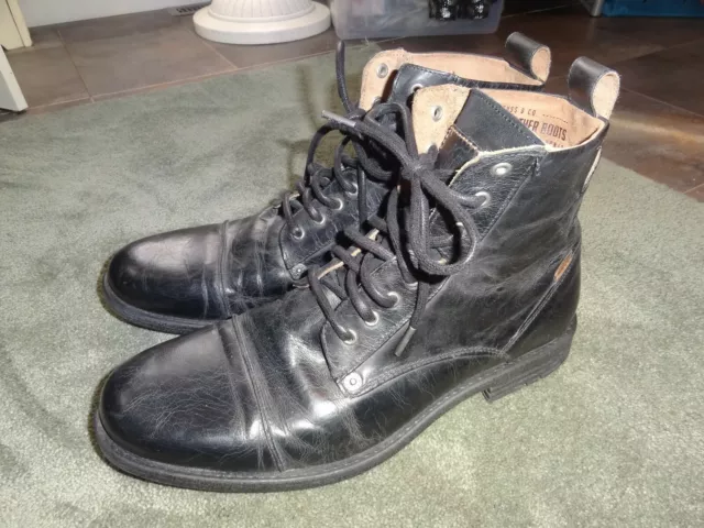 LEVI'S EMERSON ANKLE boots regular black 12 US 46 Eur EUC Men's £ -  PicClick UK