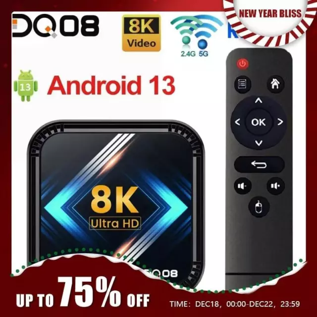 Dq08 Rk3528 Smart Tv Box Android 13 Quad Core Cortex A53 Support 8k Video 4k Hdr