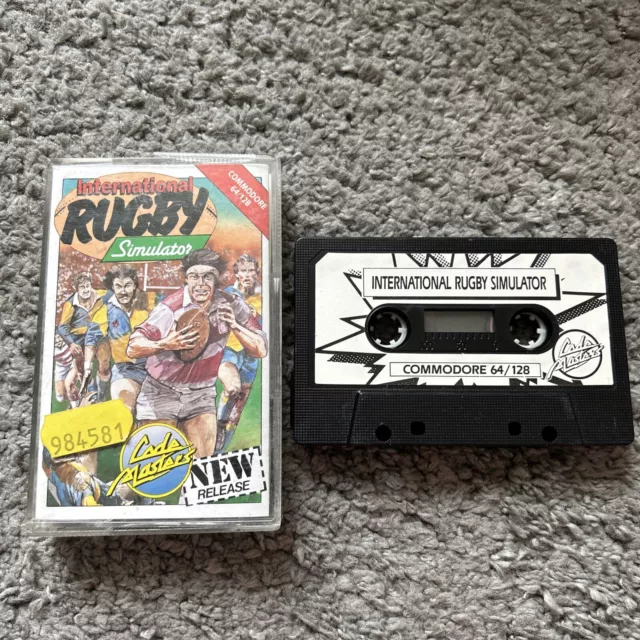 Internationaler Rugby-Simulator - Code Masters - Commodore 64 Spiel getestet sehr guter Zustand