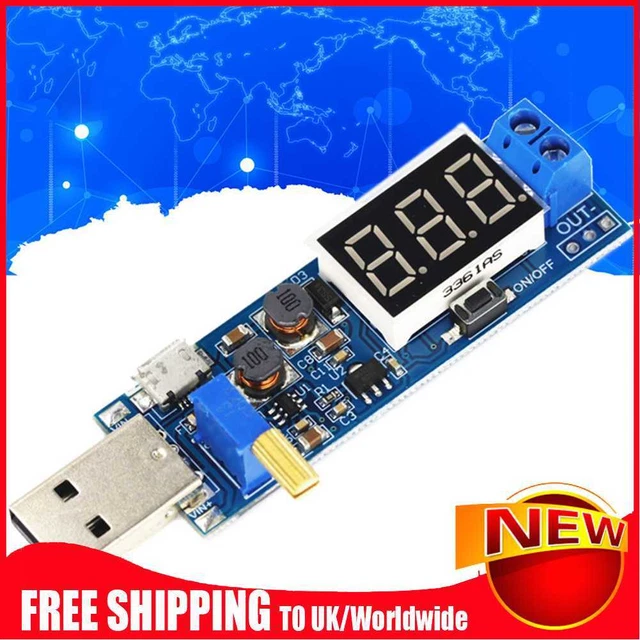Modulo alimentatore USB DC-DC Boost/Buck da 5 V a 3,3 V 9 V 12 V 24 V
