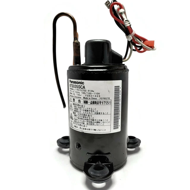 Panasonic 6TS035SCA compressore. R134a. 1 ph 110 volt AC. Made in Thailand