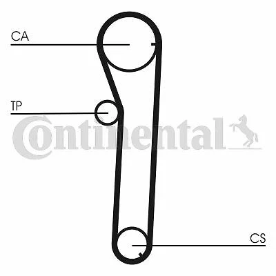Continental Kit De Distribution Pour Vw Transporter Iv Camionnette 2.5