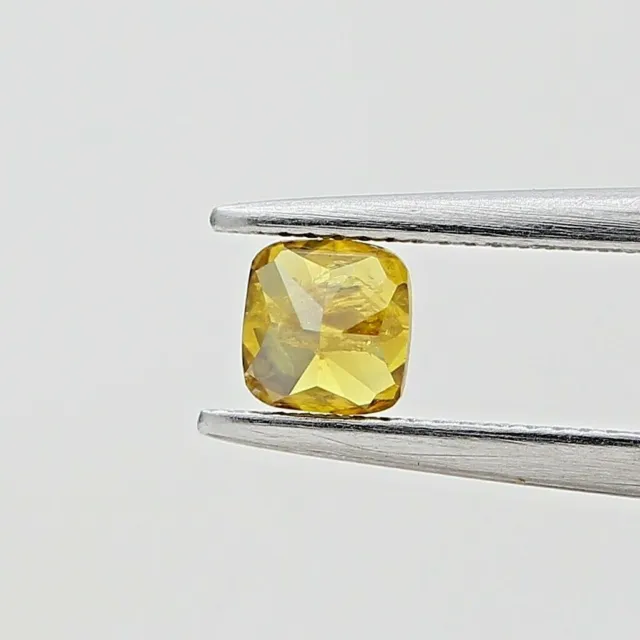 Diamante Naturale 0.31ct Marrone Giallo Brillante Cuscino Modificato Taglio