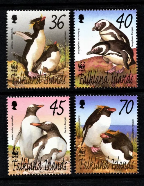 Falkland Islands  2002 Endangered Species Penguins Set Of 4  Sg.937/940  Mnh