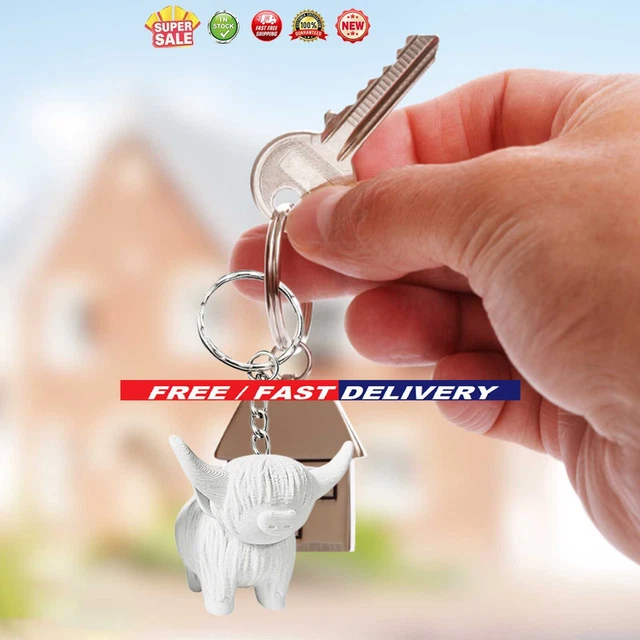 Mini llavero niños niñas regalo Highland Cattle llavero