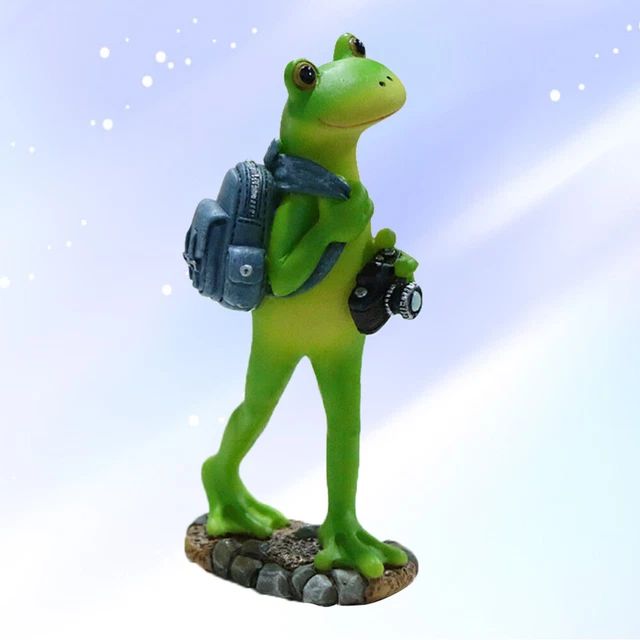 Homoyoyo - 4 Figurines Grenouilles En Résine Pour Décorer Aquarium, Jardin Ou Pot De Fleurs - Miniatures Mignonnes