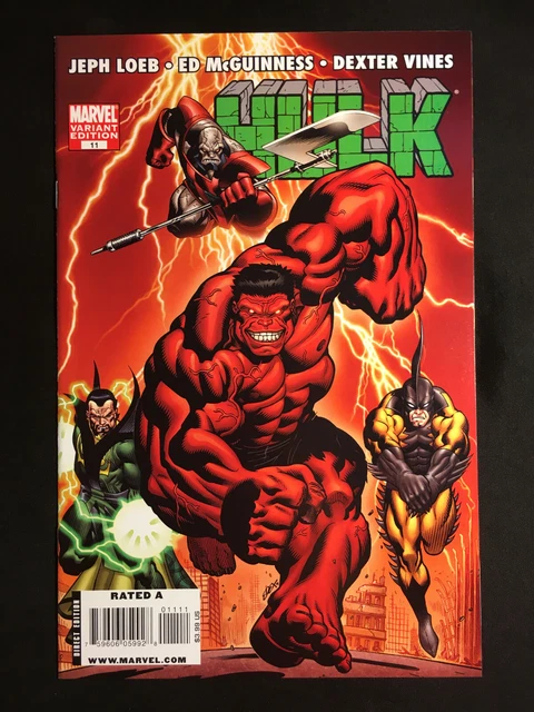 Hulk 11 Variant Offenders Loeb Mcguinness Vol 3 Namor Red She Savage 1 Copy