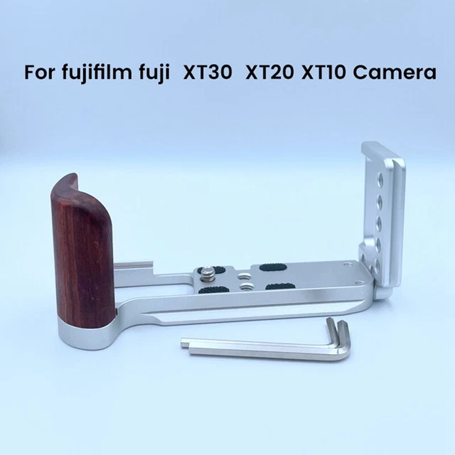 Piastra a L per fotocamera Fujifilm Fuji XT30 XT20 XT10 tipo supporto legno treppiede O1V6