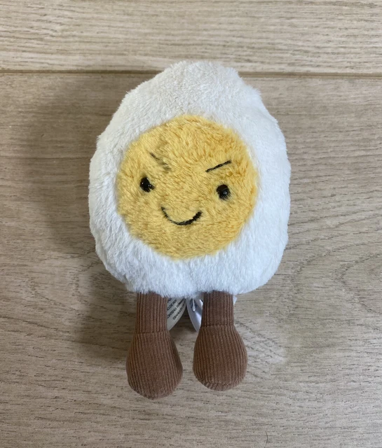 Jellycat Amuseables Boiled Egg Chic Stuffed Toy, Small 5.5 inches - Food Plush - Fun Gift Idea