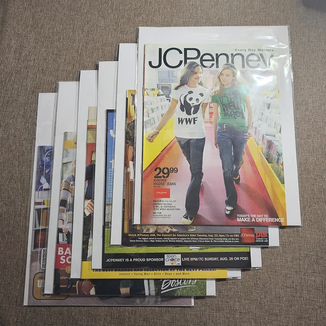 📚 JC Penney & Boscov's - 8 Unread Catalogs! Price Stickers! & ($0) Gift Cards!