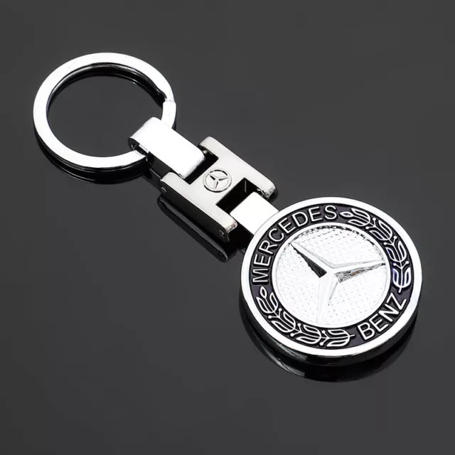MERCEDES BENZ Logo Metal Car Keyring Keychain Metal Key Ring AUS