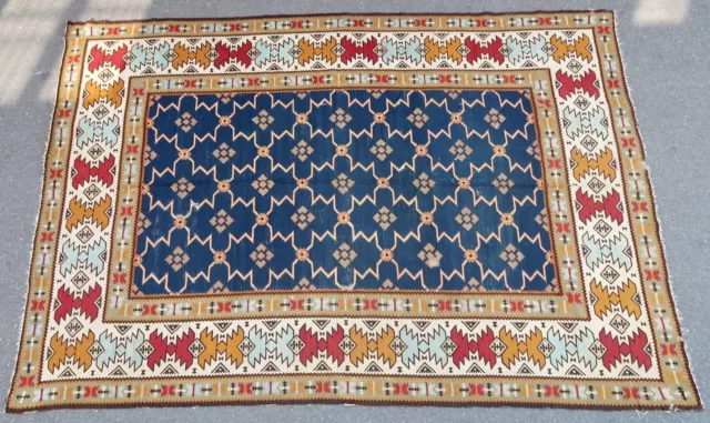 Kilim tapis ancien rug Europeen European Balkans 1900