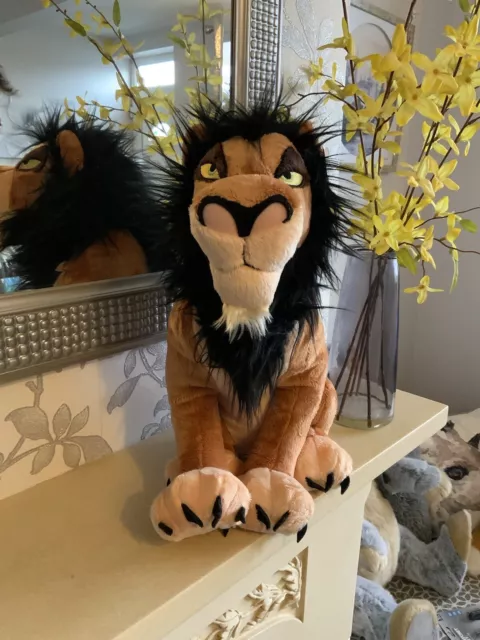 Disney Store 14" Scar Soft Toy Plush The Lion King Stamped New With Tag