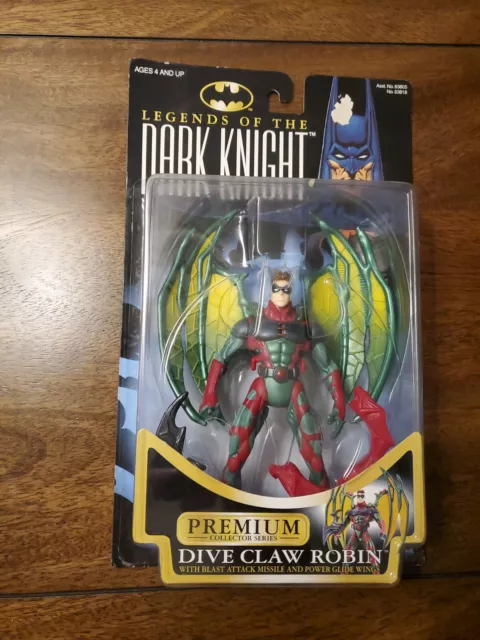 1996 KENNER BATMAN LEGENDS OF THE DARK KNIGHT DIVE CLAW ROBIN ACTION FIGURE! c34