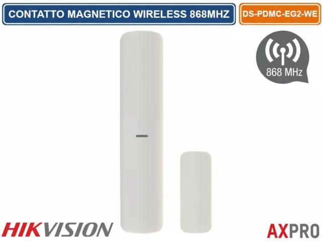 Contatto Sensore Magnetico Protezione Porta E Finestre Wireless Hikvision Ax Pro