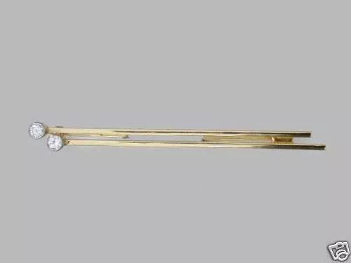 BRILLANTNADEL 2 BRILLANTEN 0,16ct 585er GOLD VK EUR 998,-