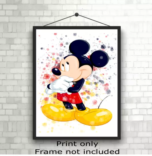 Disney Mickey Mouse Children's Room Wall Art Poster Print Picture Gift A5 A4 A3