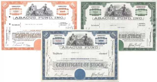 3 x Abacus Fund, 1963-1970