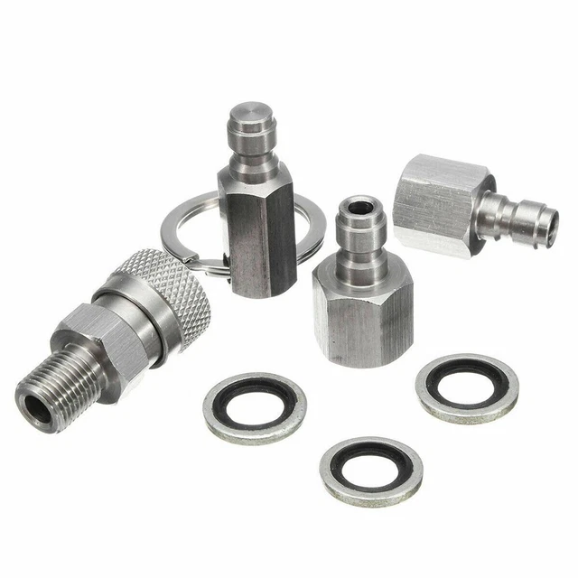 Adattatore spina raccordo rapido in acciaio inox robusto adatto per aria