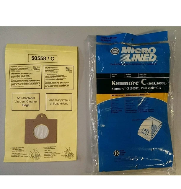 32 SEARS KENMORE Vacuum Cleaner Bags 5055 50557 50558 C Q Canister