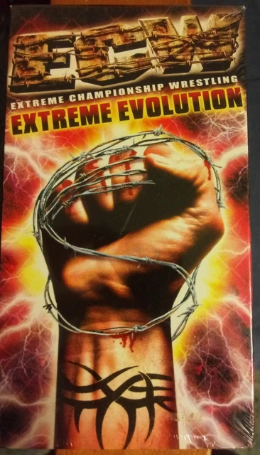 Exermon Evolution ECW EXTREME EVOLUTION VHS Video SEALED RVD Taz Sabu Dudley Lynn Tanaka ...