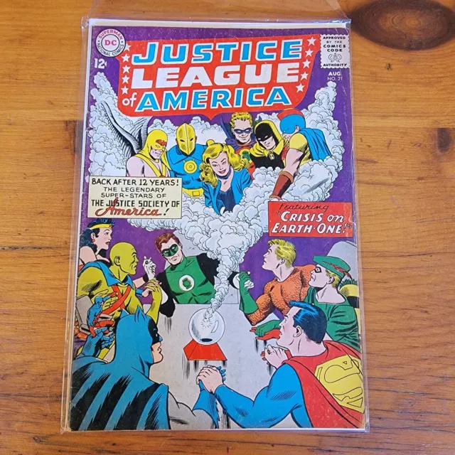 Justice League of America #21 DC Comics 1963 - 1st Silver Age Justice Society