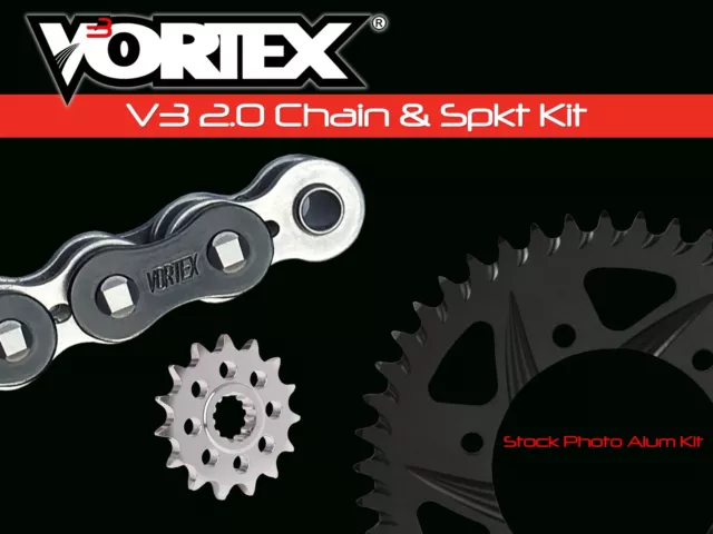 V3 Chain & Sprocket Kit Black RX Chain 520 16/44 Hardcoat Aluminum Vortex CK7100