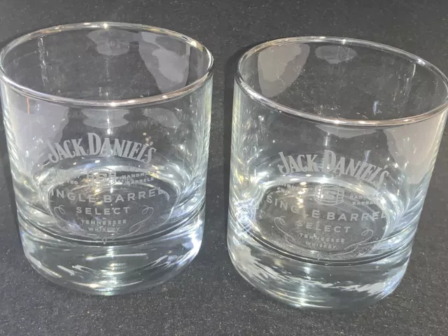 Jack Daniels Single Barrel Select Rocks Glasses Two  2