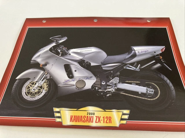 Maquette Moto Kawasaki ZX-12R 1:24 - Marque IXO - Collection GM Motorrad - Occasion (boîte Neuve, Rayures)