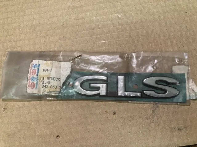 Genuine NOS Audi 'GLS' badge 843843745C 1981
