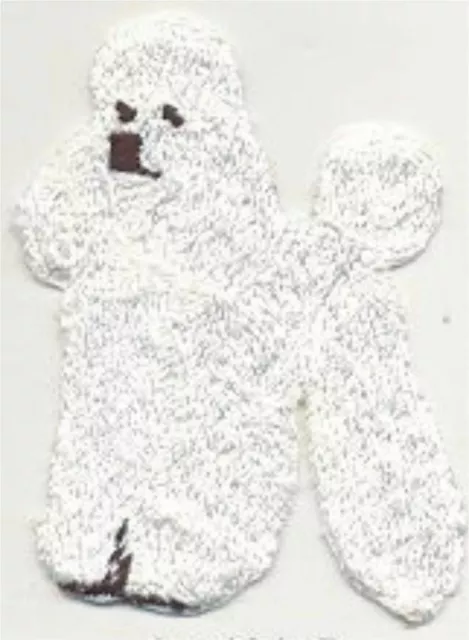 All White Standing Full Body Poodle Dog Breed Embroidered Patch