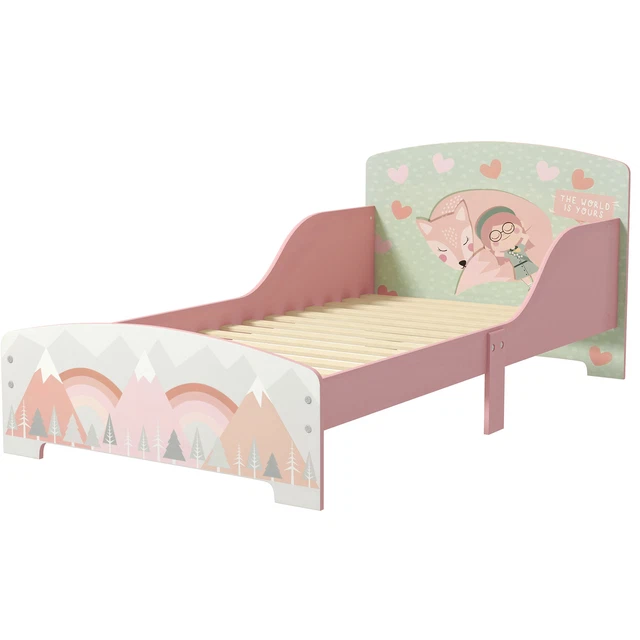 ZONEKIZ TODDLER BED Frame, Kids Bedroom Furniture for Ages 36 Years