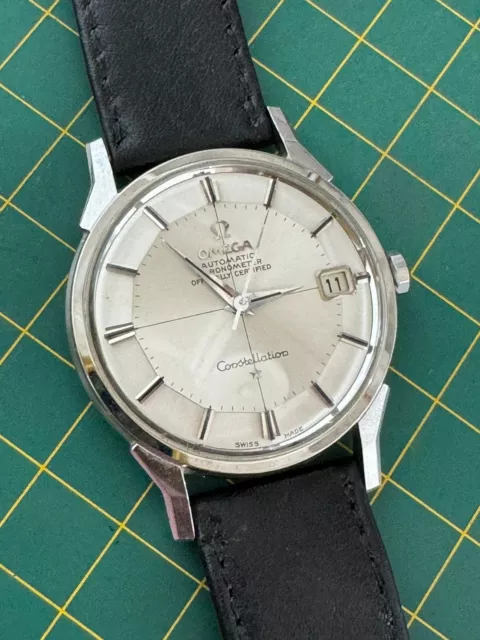 Mint Omega Constellation Piepan Steel Ref 168.005 Untouched 34Mm Cal 564 - 1967