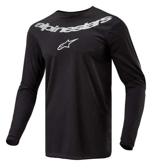 Alpinestars Fluid Black 2024 Maglia Da Cross Enduro Dalla S Alla 3Xl