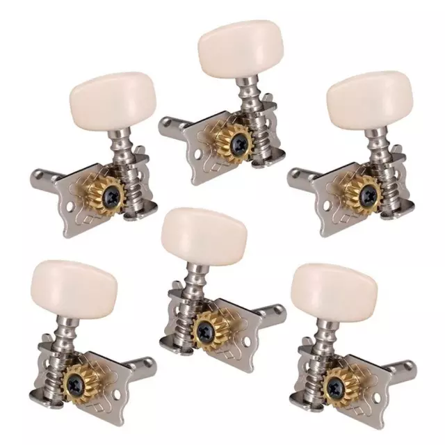 Set de 6 chevilles mécaniques Piquets de réglage pour guitare folk classique,