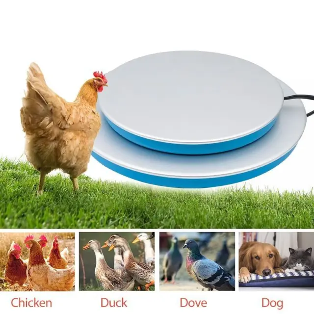 Chicken Water Heater Safe Durable Poultry Waterer Drinker Heated Base Universal