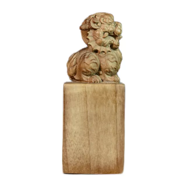 Wood Handicraft Carved Adornment Lucky Statue Mini Gifts Crafts