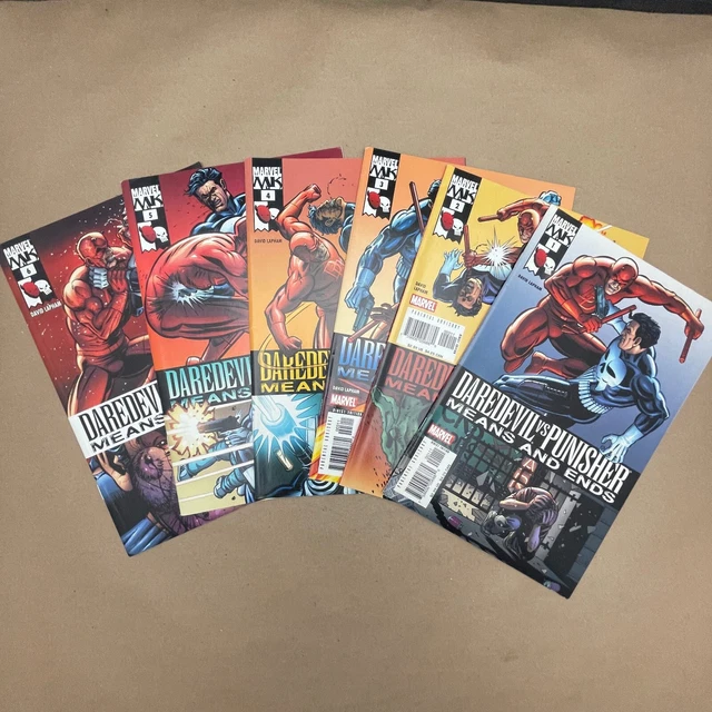 Daredevil vs Punisher Means and Ends #1-6 Complete Marvel 2005 Good 🦝