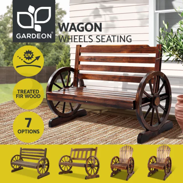 Gardeon Garden Bench Seat Outdoor Furniture Wooden Wagon Chair Backyard Lounge