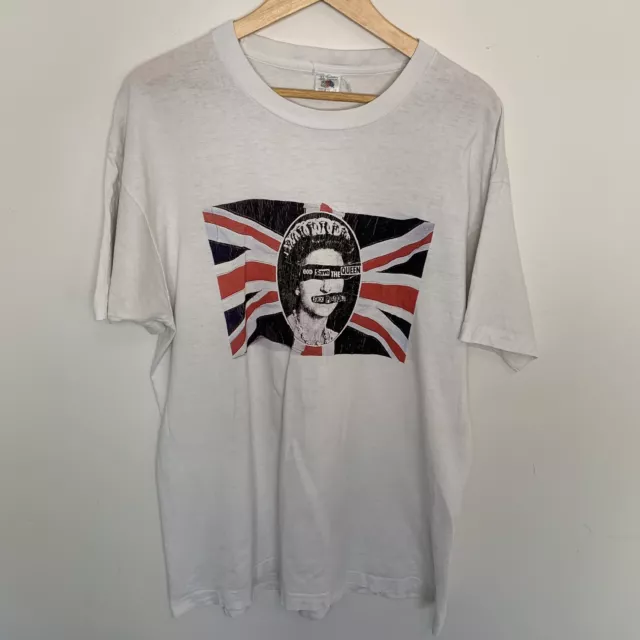 vintage Sex Pistols god save the queen T-shirt XL 90s band tee single stitch