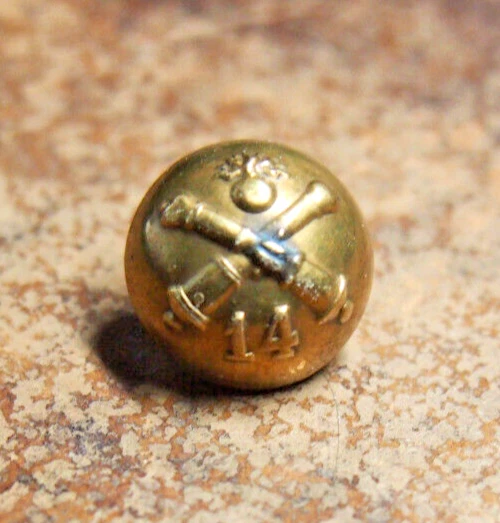 Bouton militaire US américain pour tenue officier - doré diamètre 16 mm