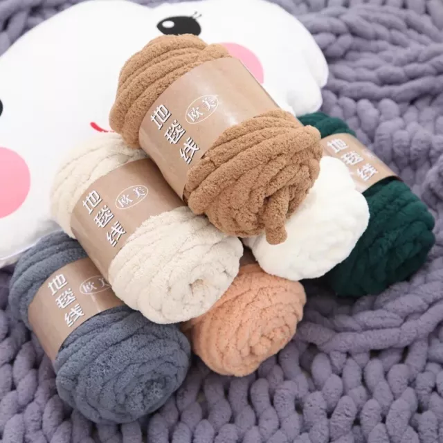 Chenille Blanket Yarn 100g 80m 12ply - Grey - Discount Craft