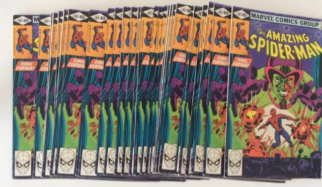 WAREHOUSE FIND 30 x MARVEL AMAZING SPIDERMAN  # 207 NRMINT 1980 COMIC