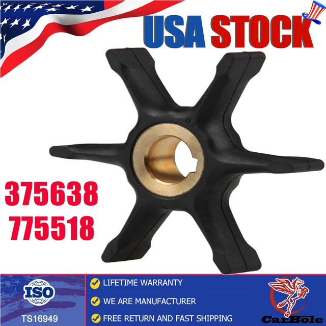 WATER PUMP IMPELLER for Johnson Evinrude15/18HP 19531965 & 25/30HP