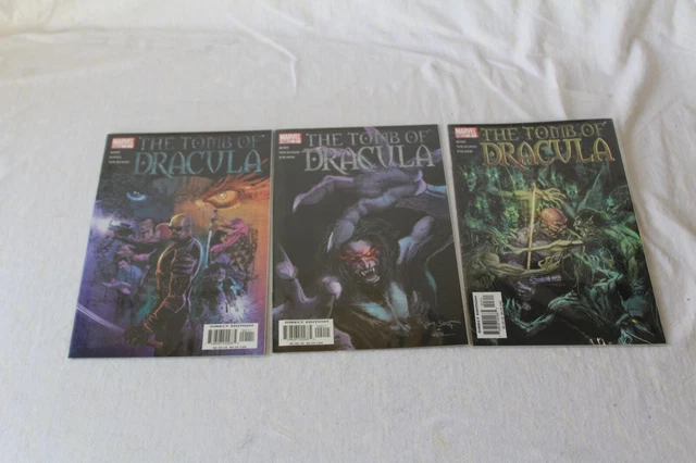 Tomb Of Dracula 1-3 1 2 3  Lot Run Blade Vampire Hunter Marvel Comics MCU VF NM