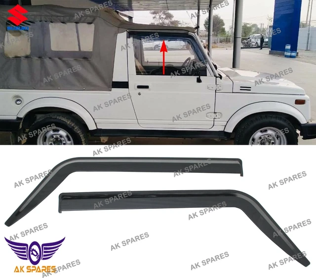 Door Visor Weather Shield Wind Deflector Unbreakable (Set of 2) Suzuki Samurai@