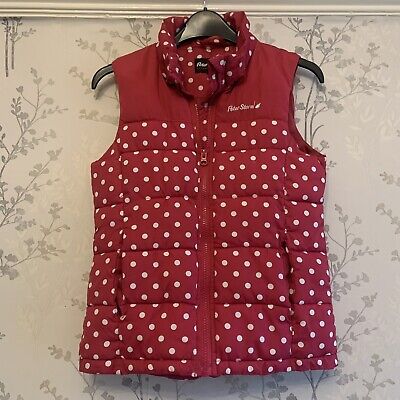 Girls Peter Storm Pink Spotty Padded bomber jacket Age 9-10 Yrs