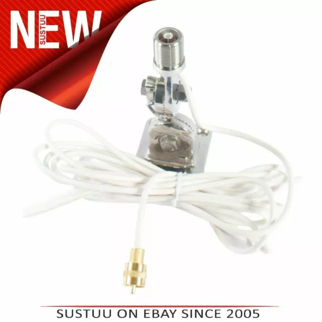 Shakespeare QuickConnect SS - QCM-S Ratchet Mount With Cable│Use with QC Antenna