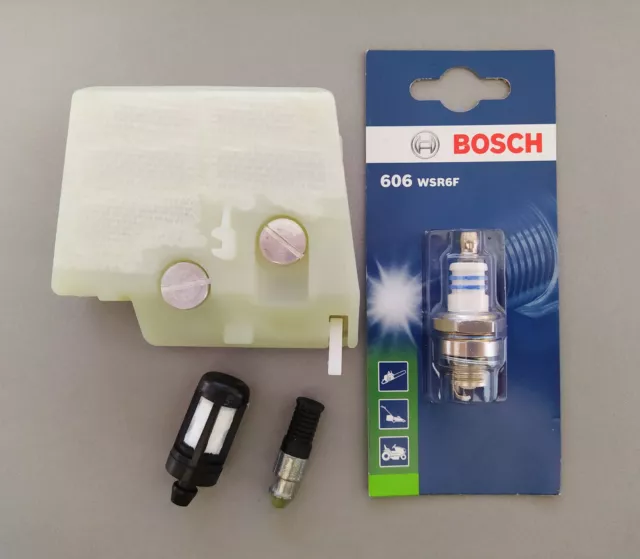 Benzinfilter Luftfilter Ölfilter Bosch Zündkerze für Stihl 026 MS260 024 MS240