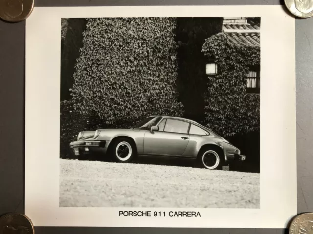1985 Porsche 911 Carrera Coupe B&W PCNA Press Factory Issued Photo RARE!! L@@K